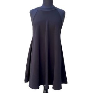 Cherish Black High Neck Swing Dress - Sz L